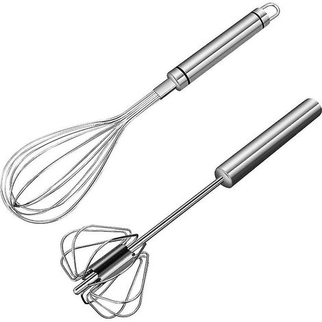 Küchen-Schneebesen-Set aus Edelstahl zum Verrühren von Eiern, Saucen und Mousse (1/3)