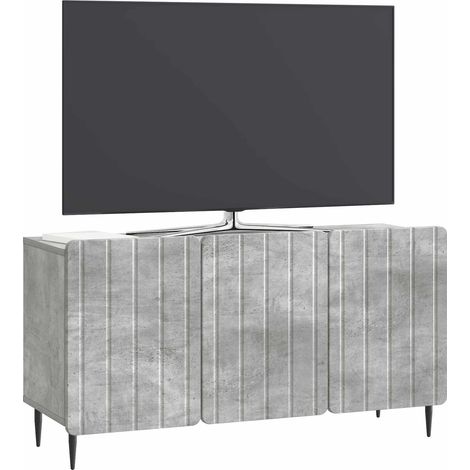 Maison Exclusive - Meuble TV Gris béton 99 x 34,5 x 52 cm Bois d'ingénierie