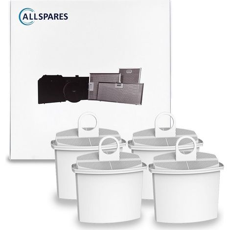 Filtro de agua AllSpares (4 uds.) compatible con cafeteras Braun  Filtro de repuesto para PureAqua BRSC 006 / KWF2 (1/5)