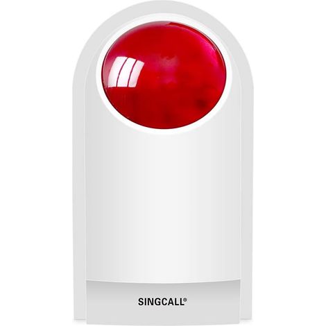 Système d'Alarme avec 1 Sirène à Éclats, Bouton Compatible Requis. Système d'Alarme Extérieur pour les Commerces, les Domiciles, les Magasins, les Hôtels et les Écoles (1/5)