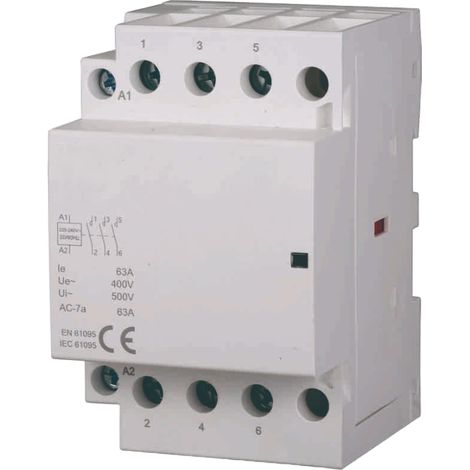 gloca AC-Schütz DIN-Schiene 3P 220V 63A – 3 Schließer (1/4)