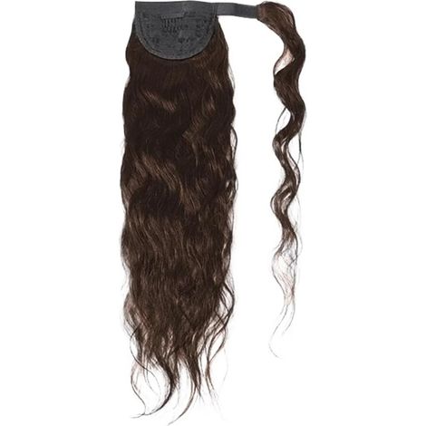 Chignon Cheveux Postiches Extensions De Queue Cheval Ondulées En Cheveux Humains, Couleur Marron Foncé, 40 À 60 Cm, 100/150 G, Pâte Magique For(100g,14inches)