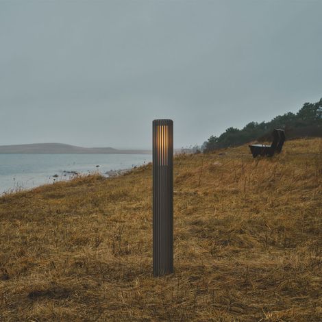 Potelet luminaire ALUDRA 95 Aluminium Seaside anthracite H. 95,4 IP44 Nordlux-Extérieur