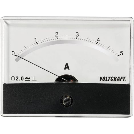 INSTRUMENT DE MESURE ANALOGIQUE À ENCASTRER AM-86X65/5A/DC VOLTCRAFT (1/3)