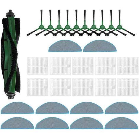 Pour le kit Combo Essential, accessoires essentiels : rouleau principal, brosse latérale, filtre HEPA et chiffon de nettoyage. (1/5)