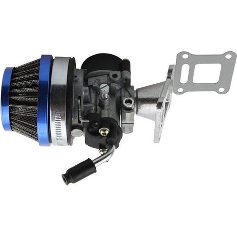 Carburateur pour Mini Moto Moteur à 2 Temps 49cc 47cc 43cc, Carbu avec Filtre à Air Convient à Mini Pocket Bike, Go Kart, Quad, Dirt Bike ATV etc. (1/4)
