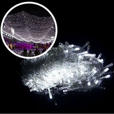 Guirlandes LED - 300 LEDs - Blanc - 30 m (1/2)