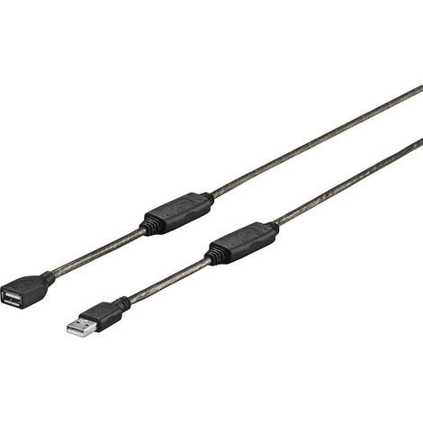 Cable USB Vivolink PROUSBAAF15 USB 2.0 de 15 m USB A negro