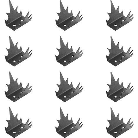 Lot de 12 pics de sécurité pour mur de clôture, anti-intrusion, anti-intrusion, anti-effraction (1/5)