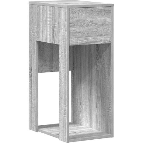 Maison Exclusive - Torre de ordenador con cajón gris sonoma 30x44