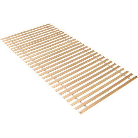 90 x 200 cm Sommier à lattes avec 28 lattes 7 zones