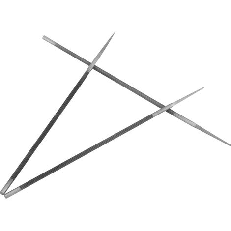 Lot de 3 limes pour chaîne de scie circulaire de 4,8 mm (3/16") pour le travail du bois de jardin (1/5)