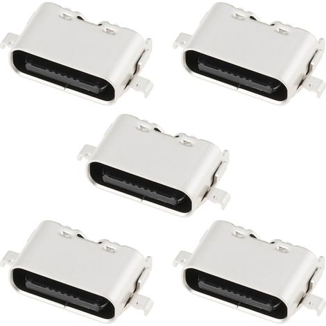 5-Pack USB Type-C Charging Port Dock Connector, USB Type-C Port Repair Kit, 5-Pack, Compatible with T-Mobile Revvl Tab 5G (1/5)