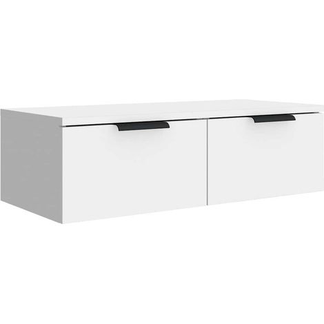 Maison Exclusive - Armario de pared madera de ingeniería blanco 6 (1/5)