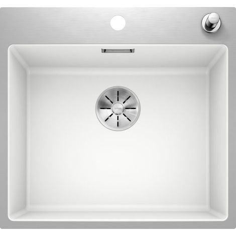 Blanco Silgranit Rechteckiges Spülbecken  Subline 500-IF/A SteelFrame Weiß 50 x 40 cm (1/5)