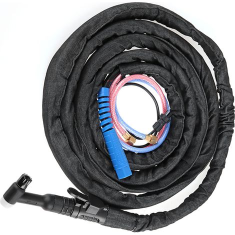 Kit de torche de soudage TIG WP18 refroidie à l'eau 4 m avec raccord à écrou pour poste à souder à l'arc (1/5)