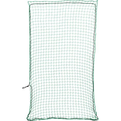 Rete per protezione rimorchio ancoraggio portapacchi con corda elastica 3,5 x 2 m PP verde 020042202