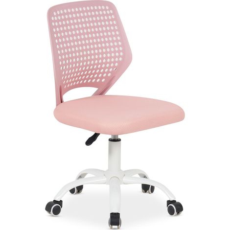 Chaise de bureau enfant JADE rose (1/5)