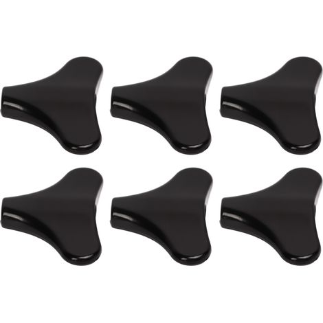 6 cordiers mécaniques noirs en métal, type bouton queue de poisson, pièces de rechange pour basse électrique, tête de machine, pack de 6 (1/5)