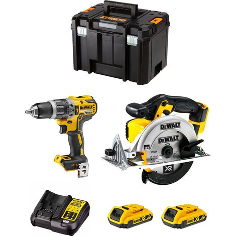 DeWALT Kit DWK201 (DCD796 + DCS391 + 2 x 2,0 Ah + DCB107 + TSTAK VI)