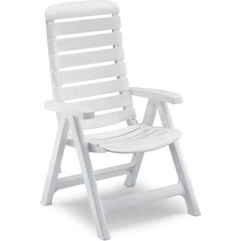 Sillón de resina plegable Cleopatra blanco 1125 Scab