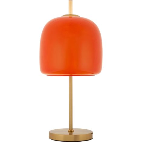 Lampada da Tavolo Ptuj, Necessaria 1 Lampadina, Attacco e27, Paralume, Rosso