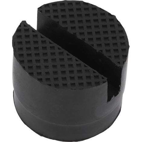 Adaptateur de cric de sol avec patin en caoutchouc et support pour rail à fente, diamètre 5 cm/1,96 pouce (1/5)