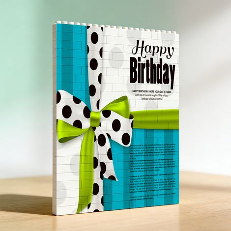 Cadre photo en blocs et briques, cadeaux pour couples pour la Saint-Valentin (1/5)