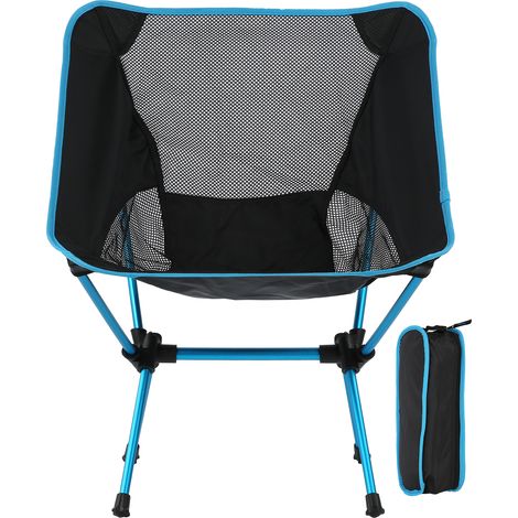 Leichter Klappstuhl zum Angeln, Campen und Grillen, mit verstellbarer Rückenlehne, leicht zu transportieren
