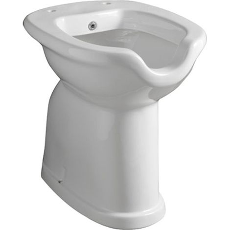 Behindertengerechtes WC/Bidet mit Auslauf und Bodenablauf (1/2)