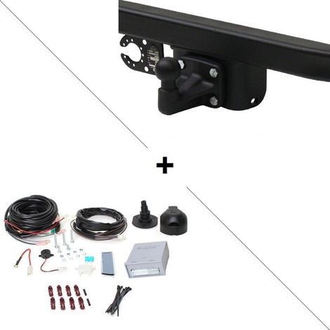 Attelage Toyota Hilux N26 avec pare-chocs marchepied (05/16-) Standard + faisceau universel 7 broches + boitier électronique (1/2)