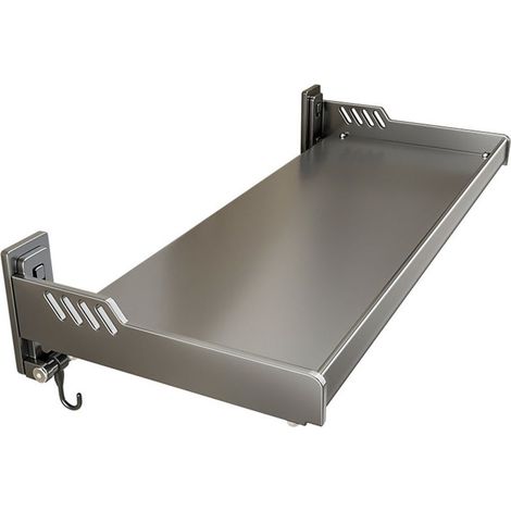 Parete scaffale da Cucina in Acciaio al Carbonio, Ripiano Mobile Multifunzionale per le Spezie e gli Utensili (1/5)