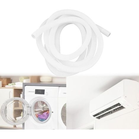 Kit De Vidange Du Climatiseur, Tuyau De Vidange Universel, Rondelle Tuyau De Vidange Tube, Tuyau Condensat Climatiseur Clim Pour Climatiseurs, Machines à Laver(2m) (1/5)