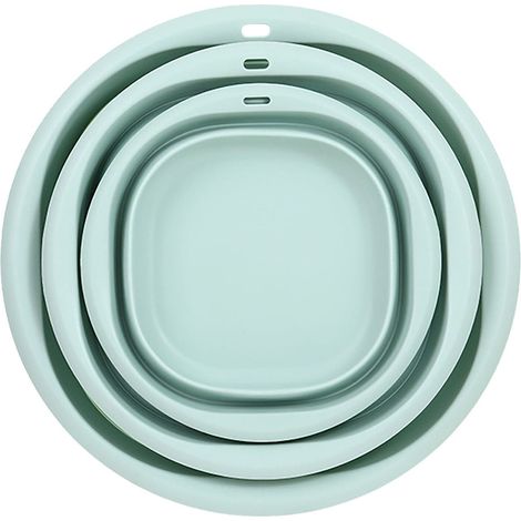 Bac Plastique Pliable - Bac à Vaisselle et à Linge - Bac de Lavage Portable - Capacité Grande - Pour Cuisine, Camping, RV, Voyage - 1 Pièce (1/5)