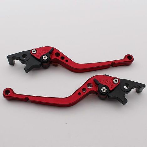 Freins à disque avant et arrière pour véhicule électrique, guidon modifié, klaxon en alliage d'aluminium adapté aux motos LIKE180/150 (tige longue rouge) (1/5)