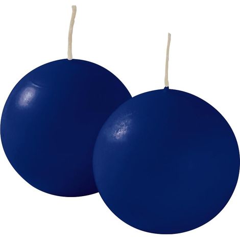 Cereria di Giorgio Risthò Candele Sfera, Cera, Blu, 4.5x4.5x4.5 cm, 12 unità (1/5)