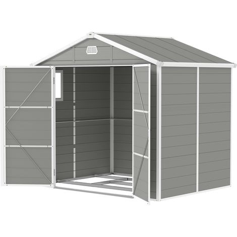 Abri de jardin 4,1 m² toit pente 240x190x180/228 cm (1/5)