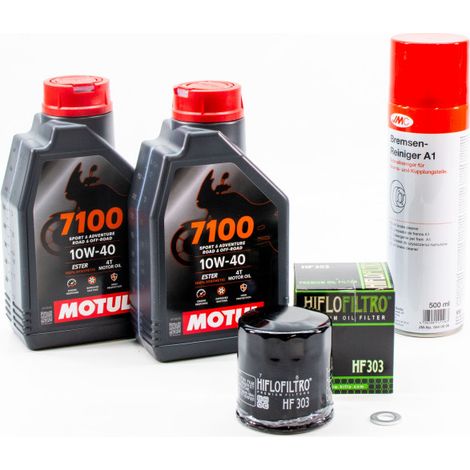 Kit Entretien Vidange pour KAWASAKI Z 500 de 2024 à 2025 - MOTUL 7100 10W40 2L