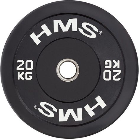 Disco bumper olimpico da 20 kg nero BBR20 HMS (1/2)