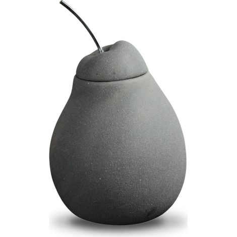 Brûle Parfum - Brûleur Fondant Cire Parfumée – Diffuseur Huile Essentielle et Parfum d’Ambiance – Bougeoir Aromathérapie Porte Bougie Chauffe-Plat en Ciment - Hauteur: 12 cm (1/5)