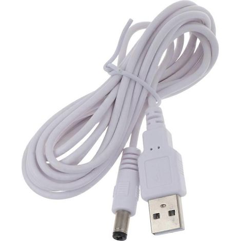 Câble d'alimentation USB mâle vers DC 5.5x2.5mm pour routeur, enceinte, LED - 3 mètres (1/4)