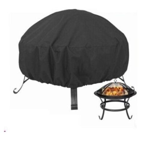 Housse de barbecue et plancha Housse De Protection Pour Braséros Ø 85 X 40 Cm Imperméable,Housse Brasero Résistant Aux Uv,Résistant À La Déchirure, Tissu Oxford 210d Housse Pour Foyer Barbecue