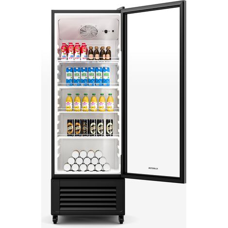 Klarstein GrandCooler nevera para bebidas 270 L iluminación LED con ruedas 4 estantes (1/5)