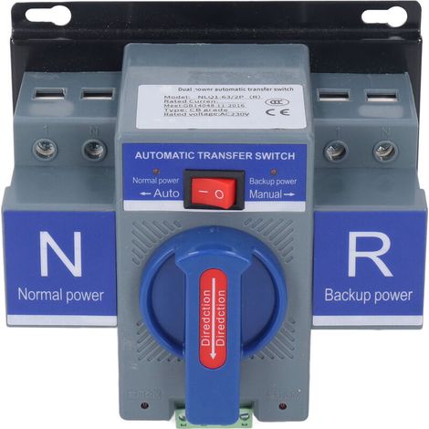 AC230V 2P CB Micro Type Automatic Dual Power Transfer Switch Mini Changeover for Household PV (32A). (1/5)