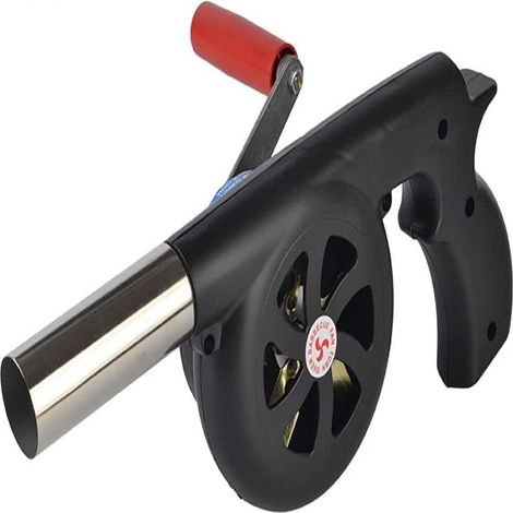 Souffleur manuel pour barbecue, ventilateur pour barbecue, adapté à la cuisine en extérieur, aux barbecues et aux cheminées. (1/5)