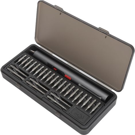 Tournevis électrique, couple élevé, haute précision, mini tournevis magnétique puissant, livré avec 26 embouts, convient aux montres et aux appareils photo. (1/5)