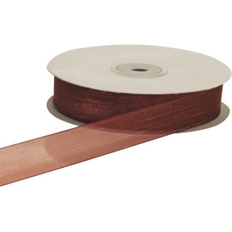 ETM Nastro Organza 10 Mm 50 Mt Borgogna