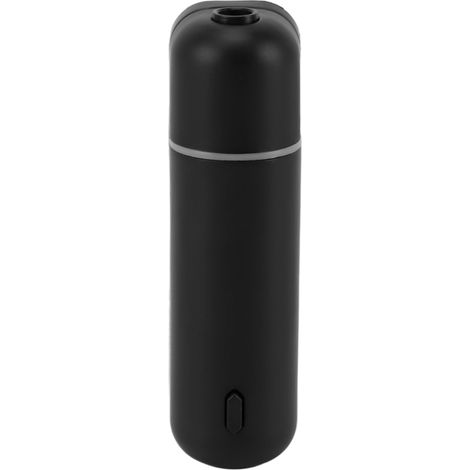 Diffuseur portable pour voiture avec 6 flacons de 5 ml d'huile essentielle, alimentation USB 5 V, détecteur de mouvement, idéal pour les voyages et les trajets quotidiens (noir). (1/5)