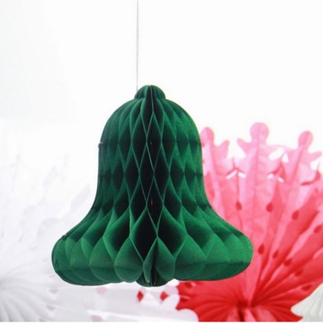 Décoration De Noël En Papier Alvéolé - Boule De Noël 3D - Arbre De Noël Et Chapeau De Père Noël - 22 x 30 cm - 1 Pièce (1/3)
