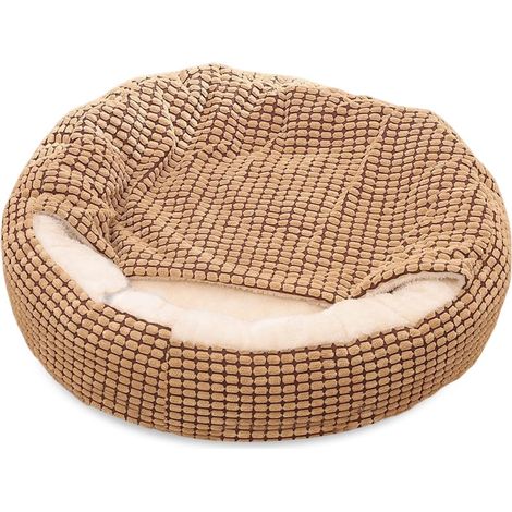 Panier Chien Moyen Taille, Lit pour Chien Round, Lavable Panier , Diamètre 60cm (1/5)